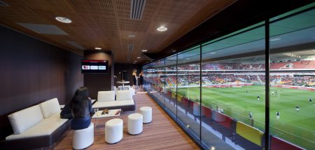 Stade MM Arena, depuis les loges VIP