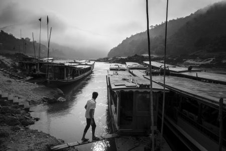 Le port de Pak Beng sur le Mékong