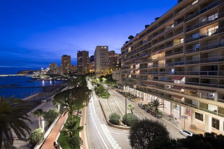 Avenue Princesse Grace, Monaco by night