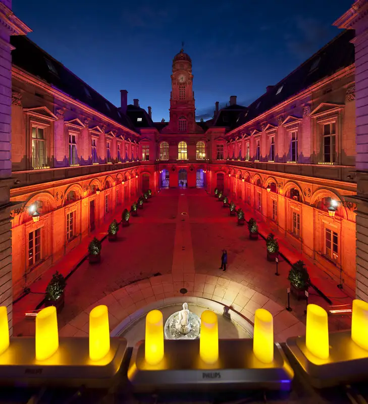 Fête des lumières à Lyon by night, décembre 2010