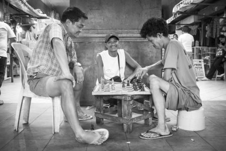 Schess game in Manila streets