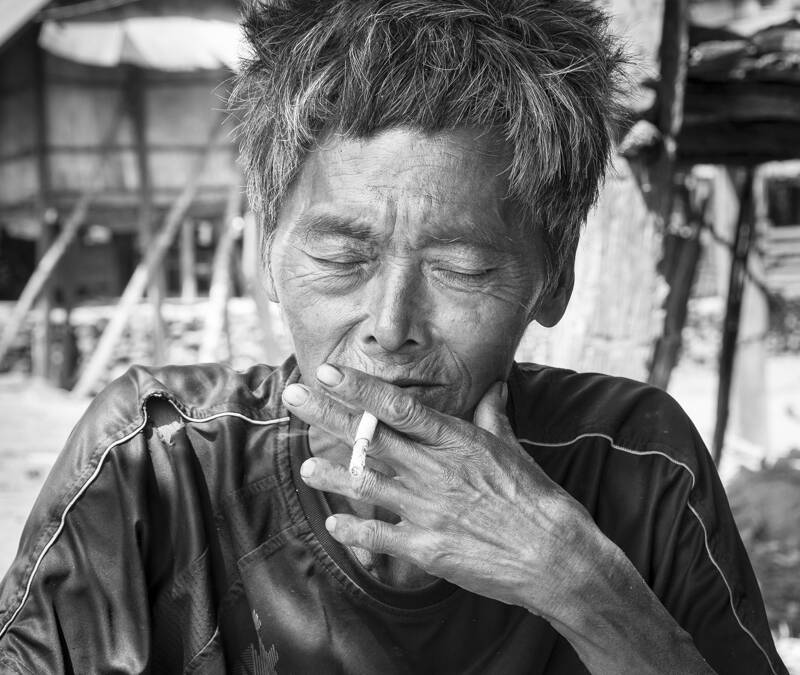 Dans un village Akha, à la frontière chinoise