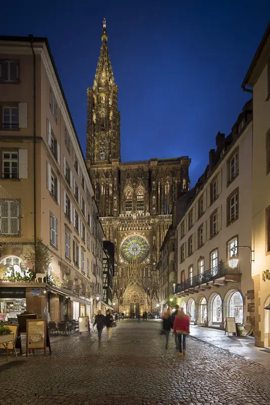 Cathédrale de Strasbourg by night