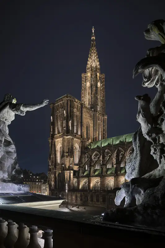 Cathédrale de Strasbourg by night