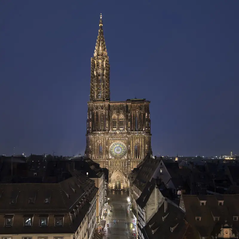 Cathédrale de Strasbourg by night