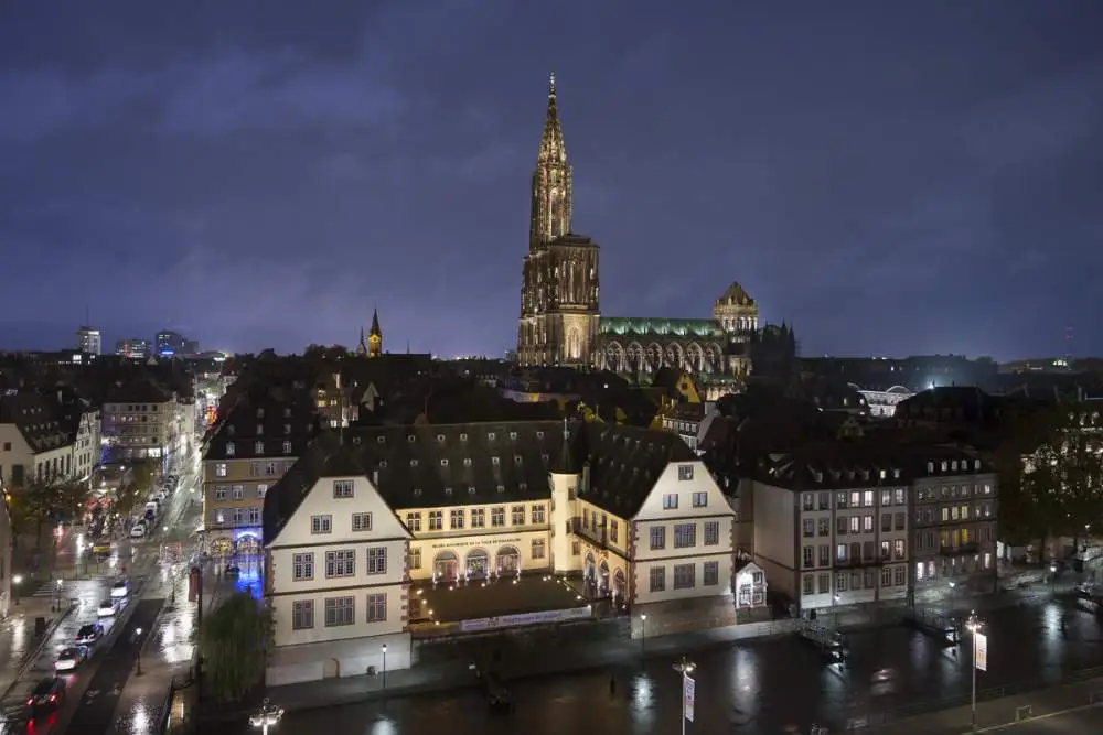 Cathédrale de Strasbourg by night