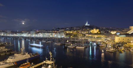 Le vieux Port, Marseille by night