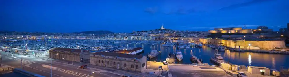 Le vieux Port, Marseille by night