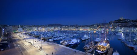 Le vieux Port, Marseille by night