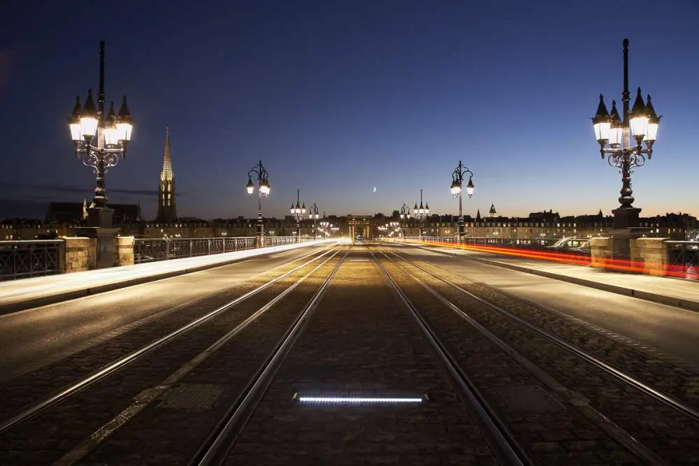 Pont de Pierre, Bordeaux by night