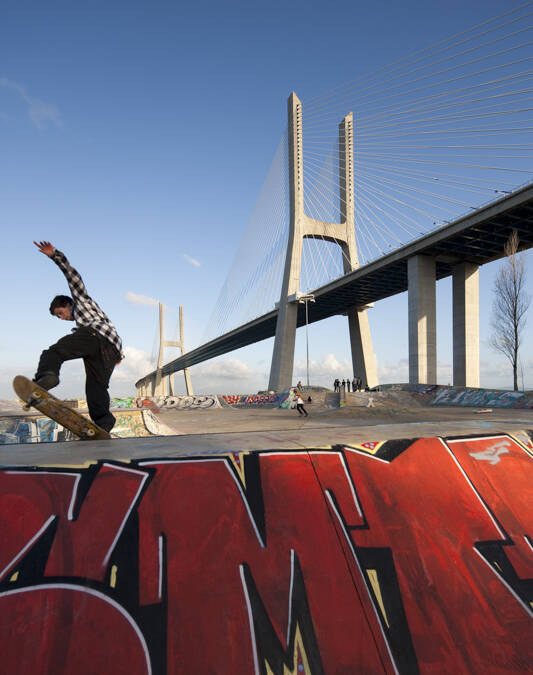 Pont Vasco de Gama à Lisbonne (Portugal) pour Vinci