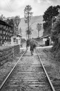 On the rail tracks, Haputale, Sri Lanka