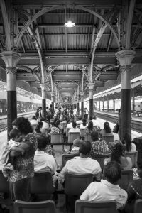 On the rail tracks, Colombo Station, Sri Lanka