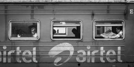 On the rail tracks, Sri Lanka