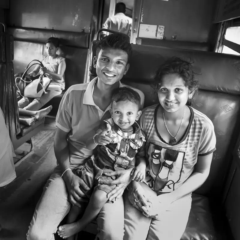 On the rail tracks, Sri Lanka