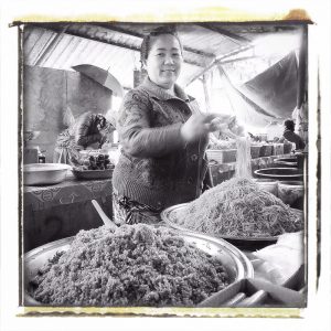 Marché de Muang Khua, Laos